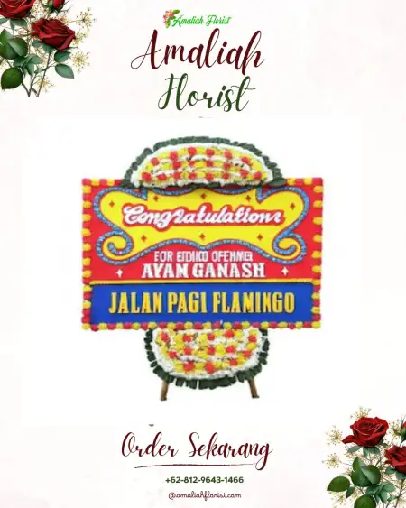 Sewa Papan Bunga Geger