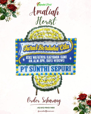 Papan Bunga Duka di Geger